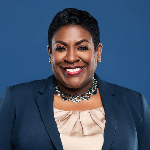 Keyana M. Scales smiling