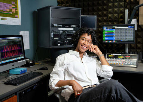 Carolyn Malachi, assistant professor of audio production and engineering in the Cathy Hughes School of Communications